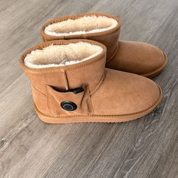 Hothugz Warmer Boots - Tan/Camel Size 8