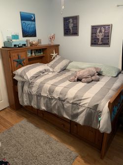 Solid Wood Double Bed