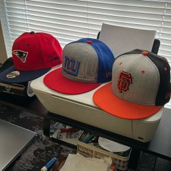 Patriots-New York Giants-San Francisco Teams Caps