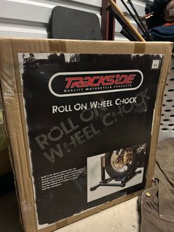 Motorcycle wheel chock