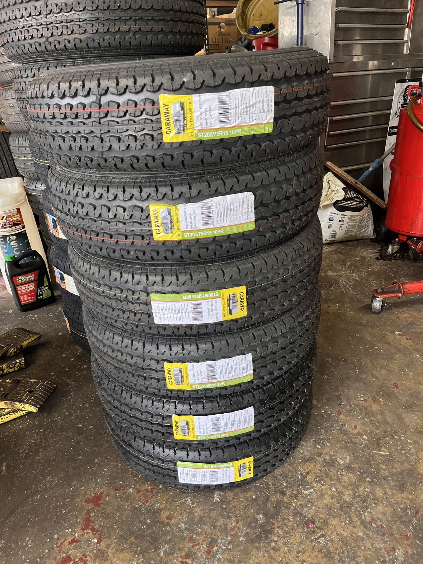St205-75R15 Trailer Tires 10ply Set Of 4 Install