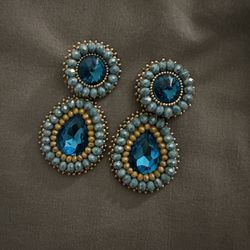Beaded Earrings Turquoise 