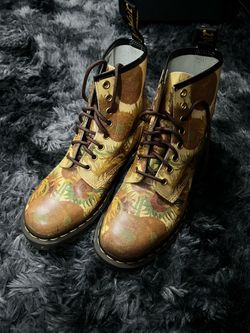 Dr martins Van Gogh Sun flower print