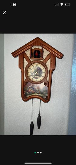 Thomas Kinkade cuckoo clock
