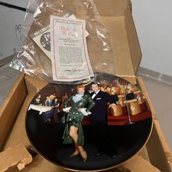 I Love Lucy Collectible Plate - Night At The Cops