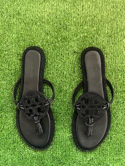 Tory Burch Miller Sandals Black Size 9