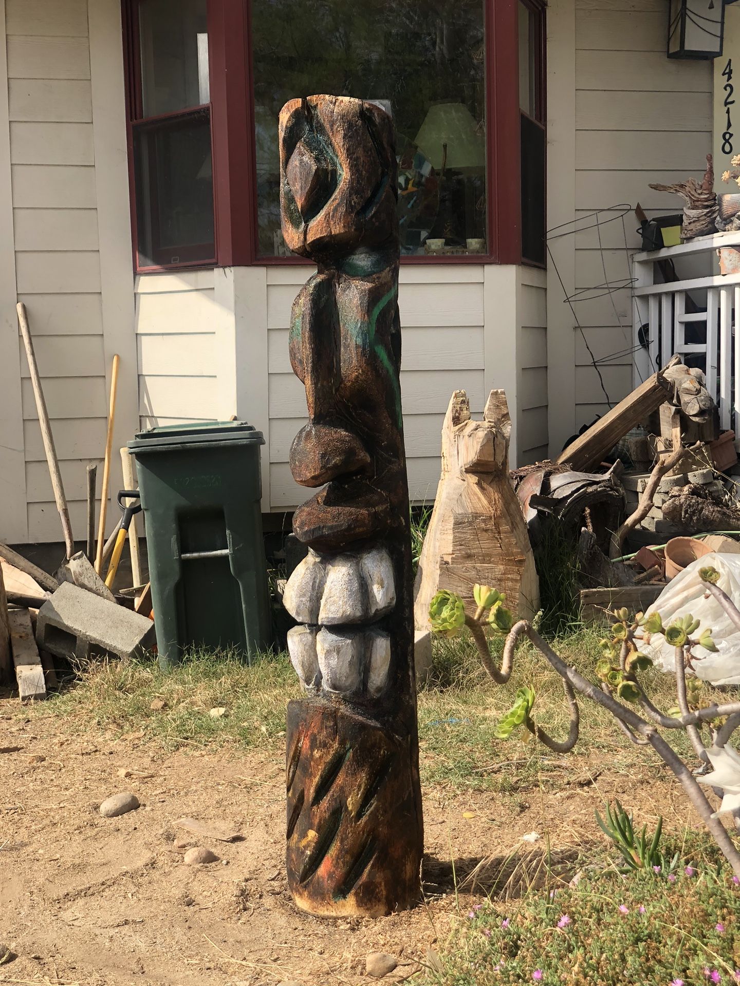 Exotic Hand Carved Tiki