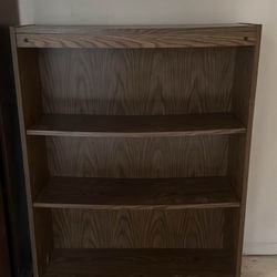Wood 3 Shelf Bookcase Book Shelves 48” H x 36” W x 12” D 