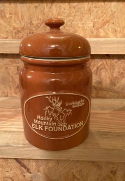 Elk foundation cookie jar