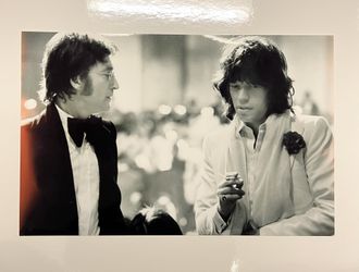 Photo Of John Lennon & Mick Jagger