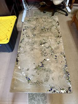 Concrete Glass Epoxy Coffee Table