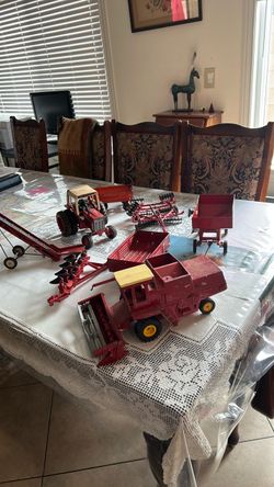 vintage metal farm toys   9