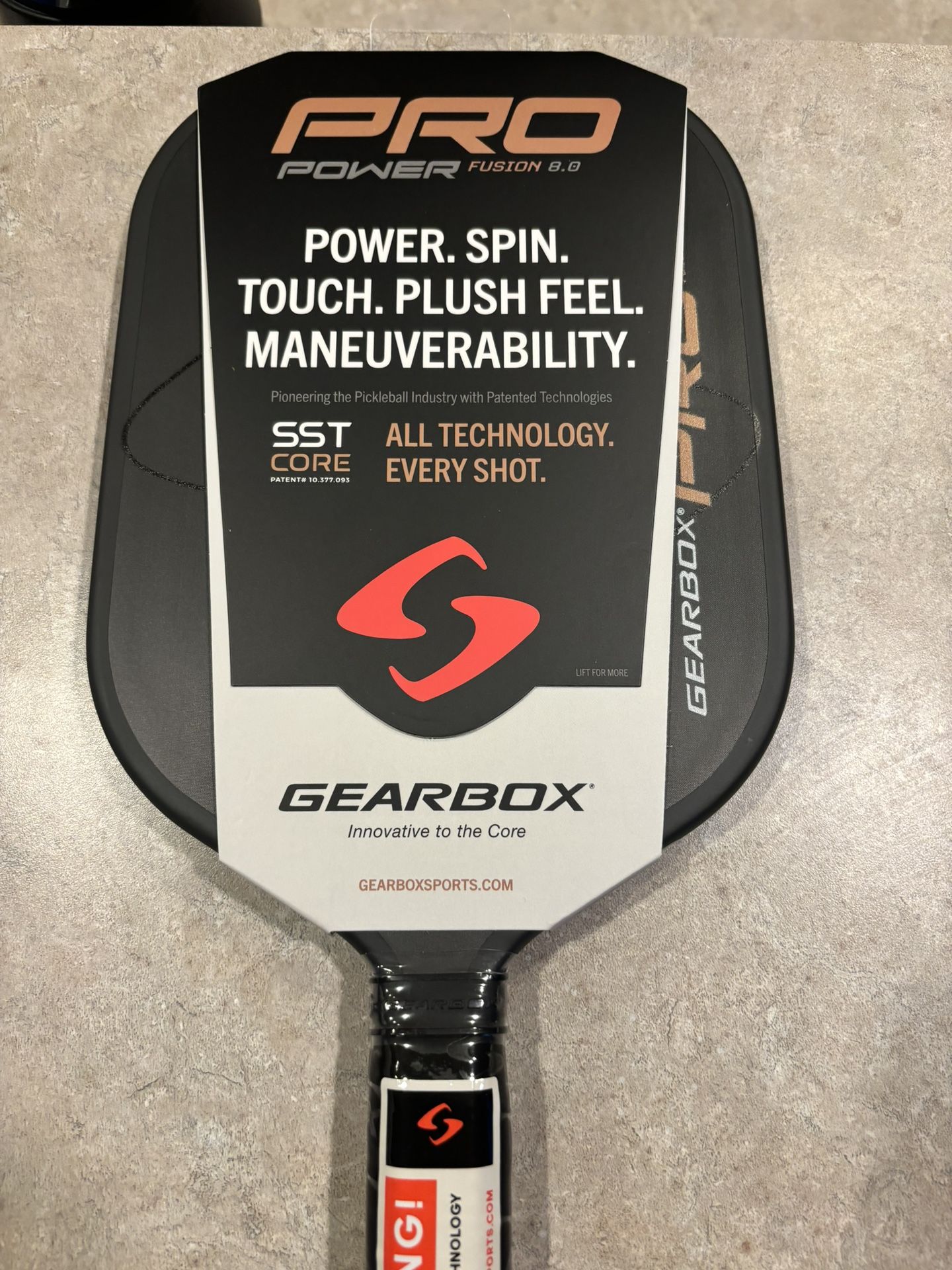 Gearbox Power Pro Fusion 8.0 Brand New Pickleball Paddle
