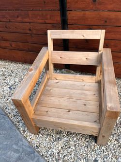 SOLID CEDAR CUSTOM UNFINISHED CHAIR 30" H IN THE BACK x 30 1/2" Wide SEAT 23" Deep x 25 1/2" Wide Ready for Stain or Paint