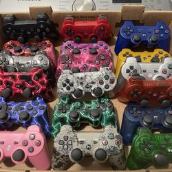 Brand New PS3 Controllers Aftermarket Custom Cool Colors 