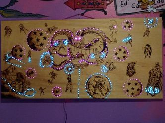Dragon Ball z Wood Frame Customize Design