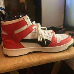 So Se Thirteen Puma Red And Black Shoes 