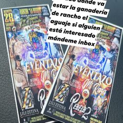 Boleto Para  Jaripeo Sábado  28