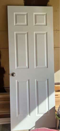 White Painted Right Hand Swing Door, “80x30”