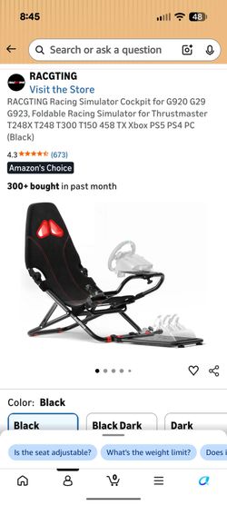 Racing Chair and Wheel/Pedal Combo