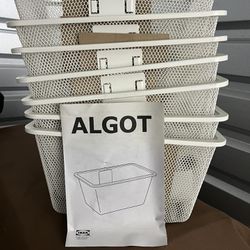 IKEA ALGOT BASKETS SET OF SEVEN (7)