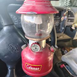 Vintage Red Coleman lantern model 200A