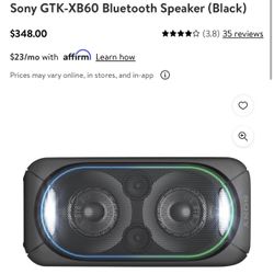 Sony Bluetooth Speaker