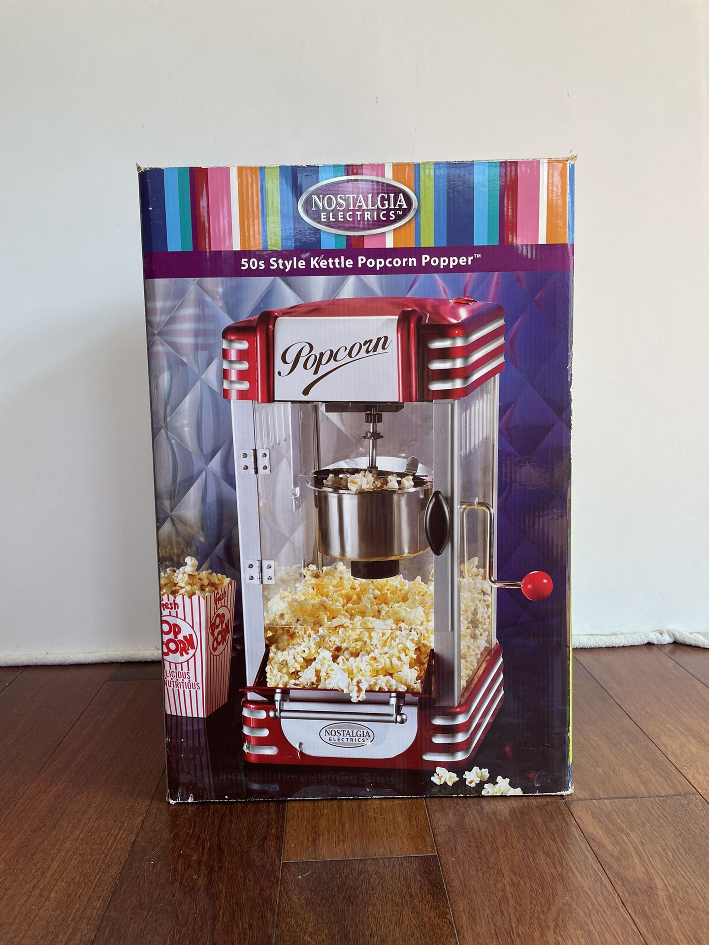 Retro Style Popcorn Kettle Popper Movie Theater