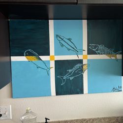 Canvas With Fish