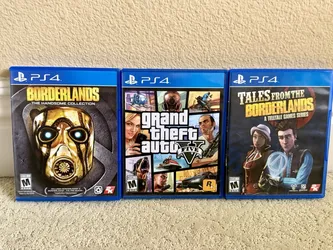 3 PS4 Games Bundle Grand Theft Auto Five Borderlands Collection And Tales