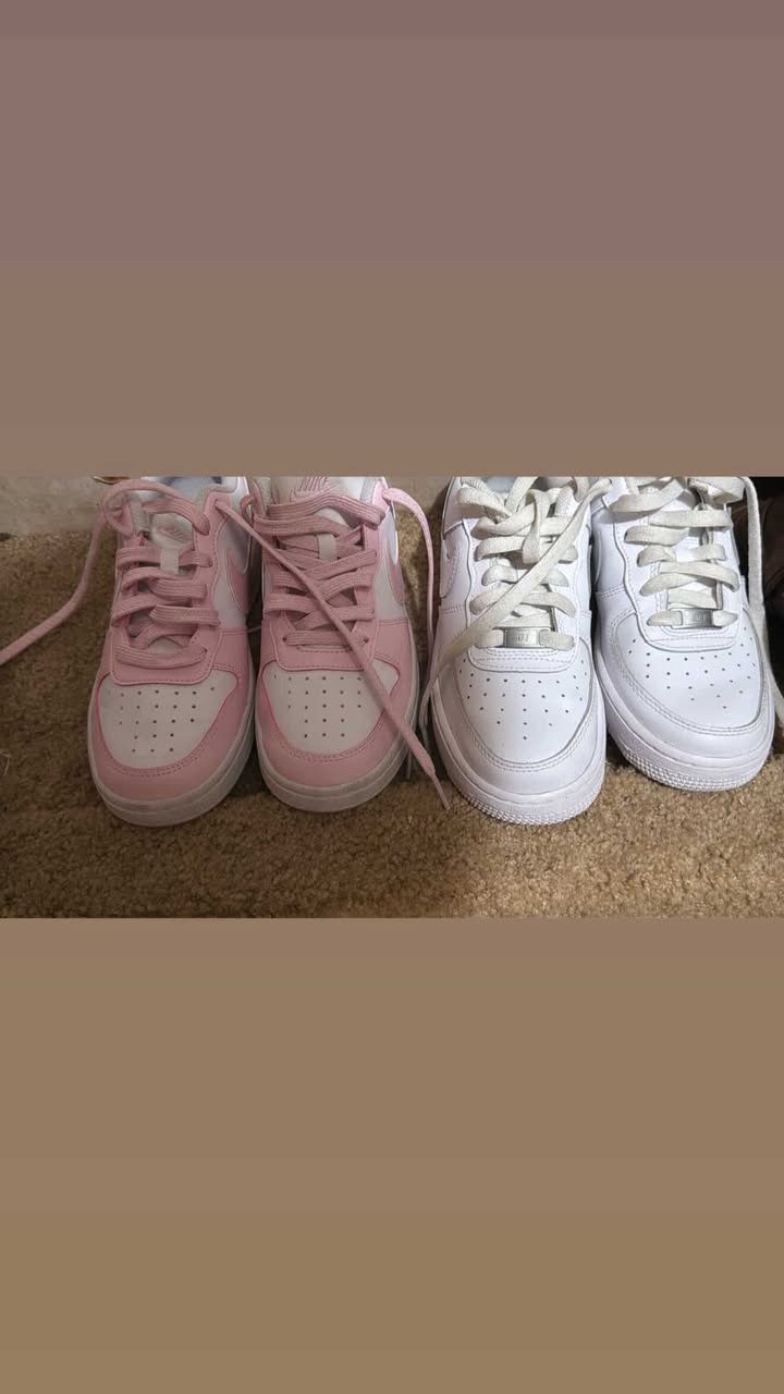 Nike Air Force 1 Pink And White