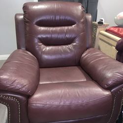 brown recliner