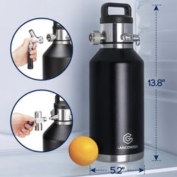 Pressurized growler tap system