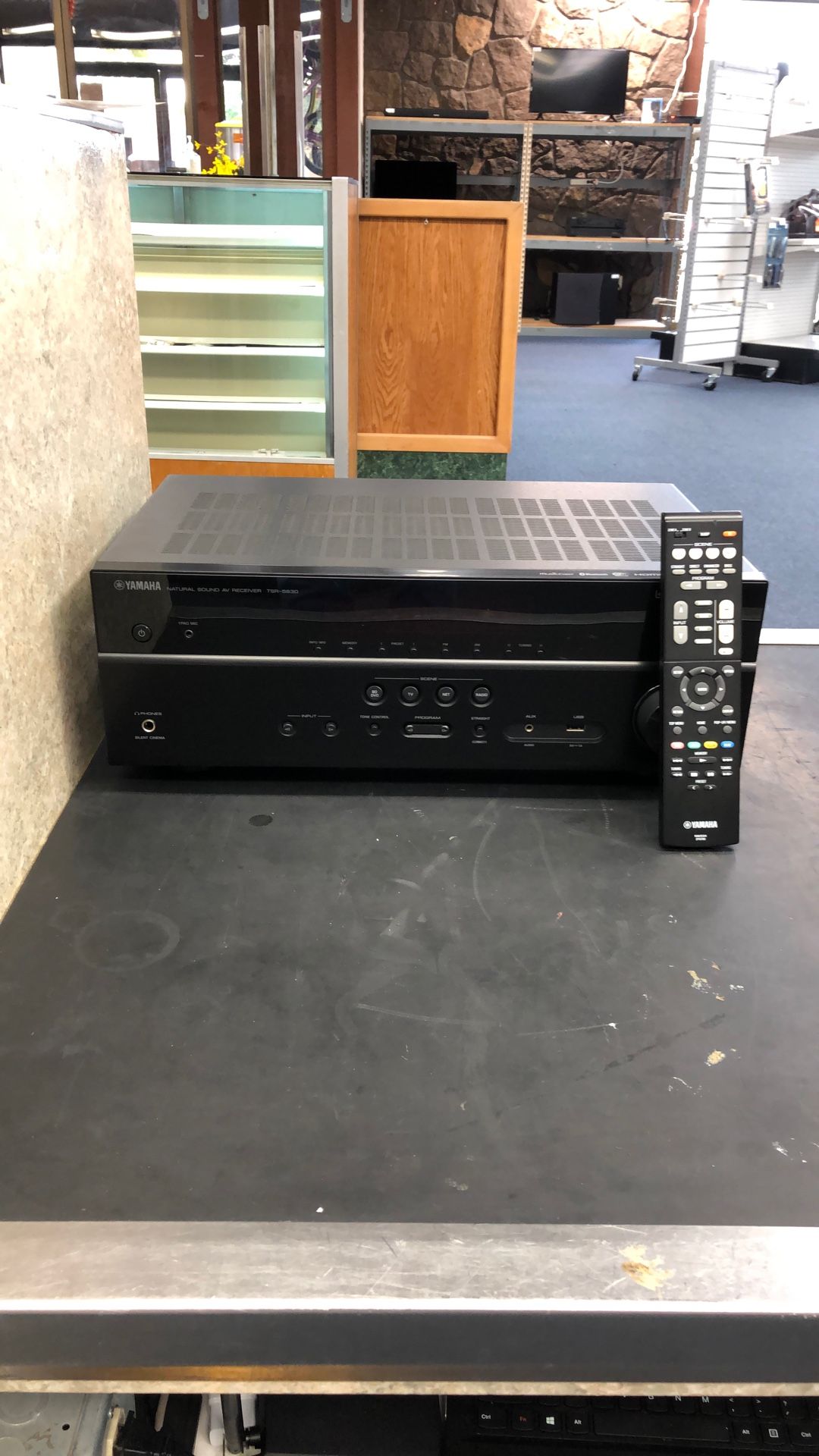 Yamaha TSR-5830 260-Watt Bluetooth, WiFi + Network AV Receiver With Remoe