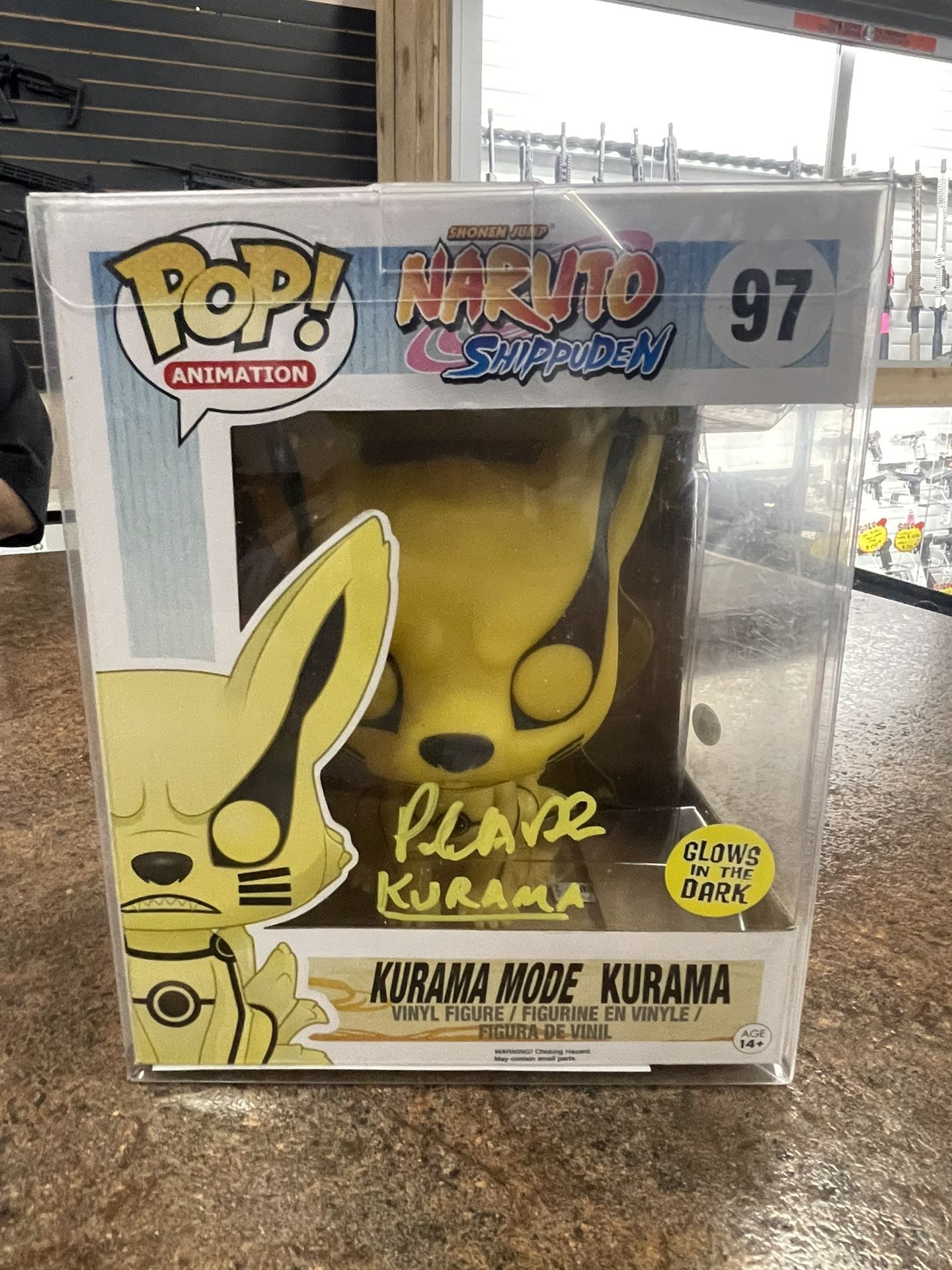 Funko pop Kurama mode Kurama 97 signed
