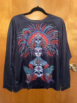 NEW Woman’sDia de Los muertos sweater. SIZE XL