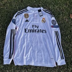 Adidas Real Madrid 2014/15 long-sleeve home jersey Ronaldo 7