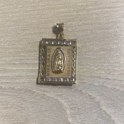 14k Gold guadalupe Pendant 