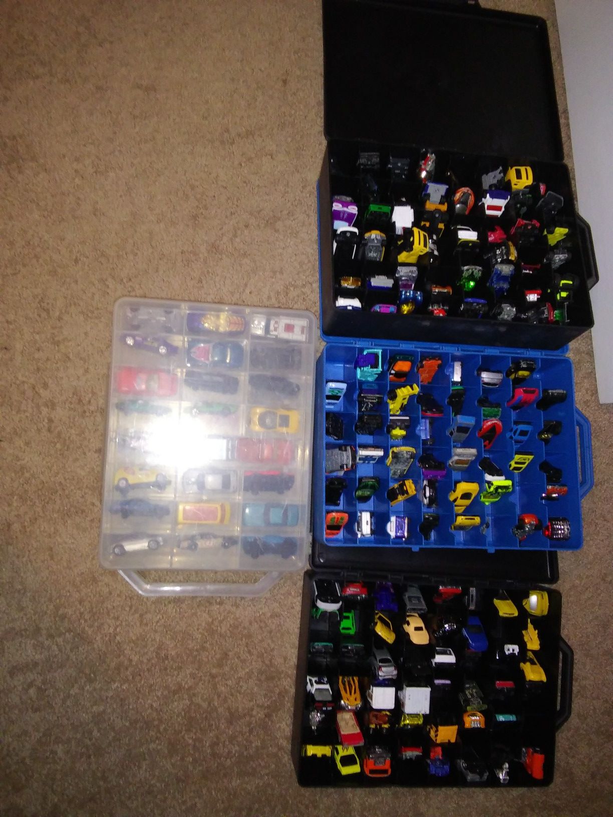 Matchbox cars and cases