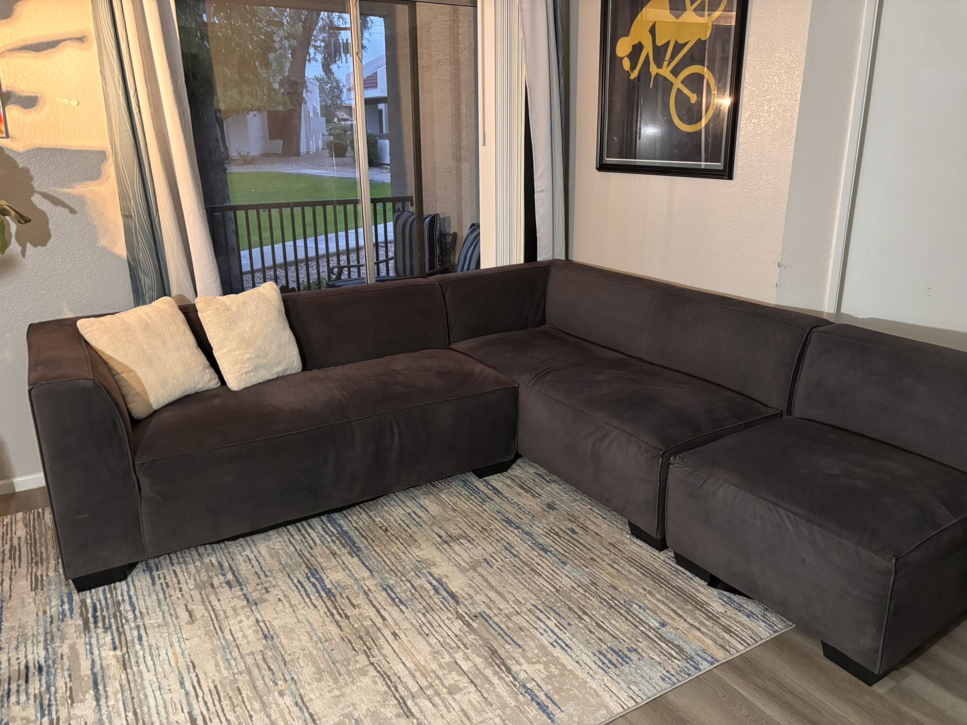 Sectional Grey Couch 