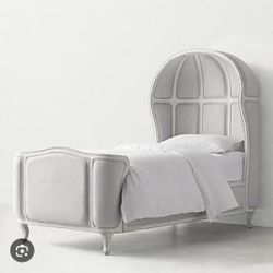 Versailles Upholstered Twin Bed, Restoration Hardware 