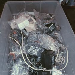 Tote Of Power Cords 