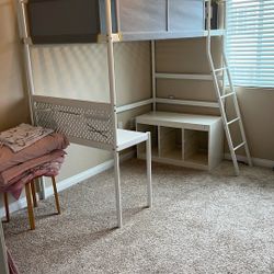 IKEA VITVAL Twin Loft Bed Frame 