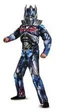 child's muscle jumpsuit costume of Optimus Prime from Transformers