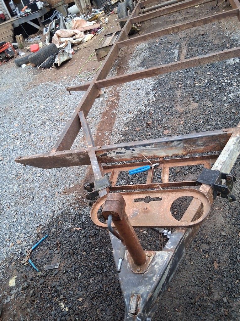 Double Axle Flat Bed Trailer It's 8 Ft Wife By 24ft Long It's Got New Tires ND Brake Away Breaks On It's 