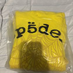 Yellow legacy spider hoodie