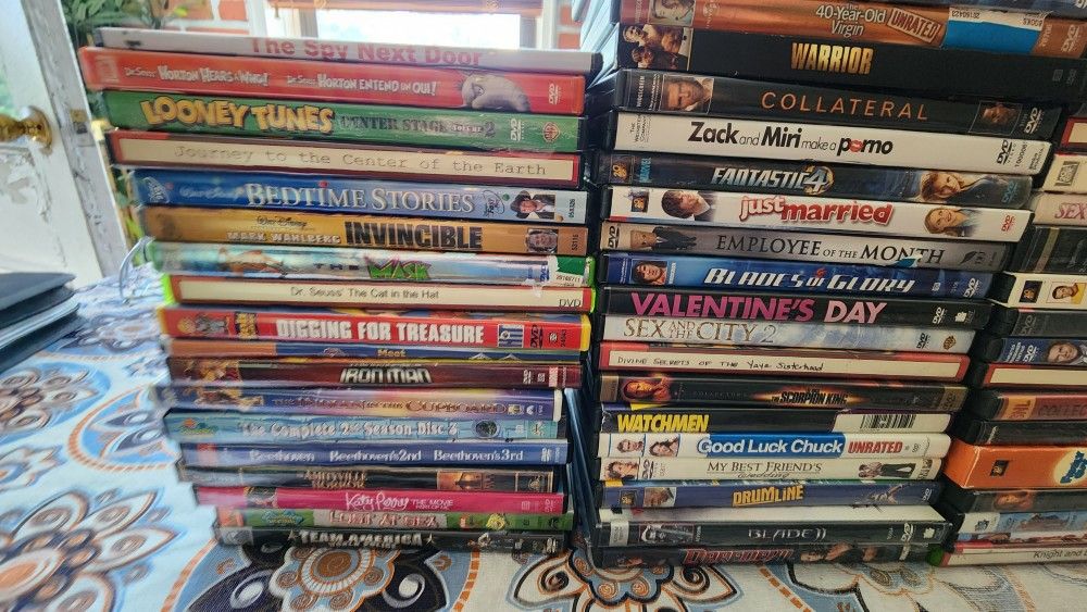 DVD Movies Lot of 100+ movies Random Mix Family Horror Action for