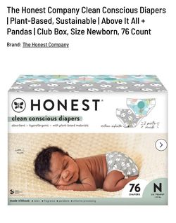 Honest Clean Conscious Diapers 76ct