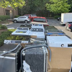 Washers, Dryers, Dishwashers, Microwaves, Ranges/ovens, Pedestals, Refrigerators, Cooktops 💥