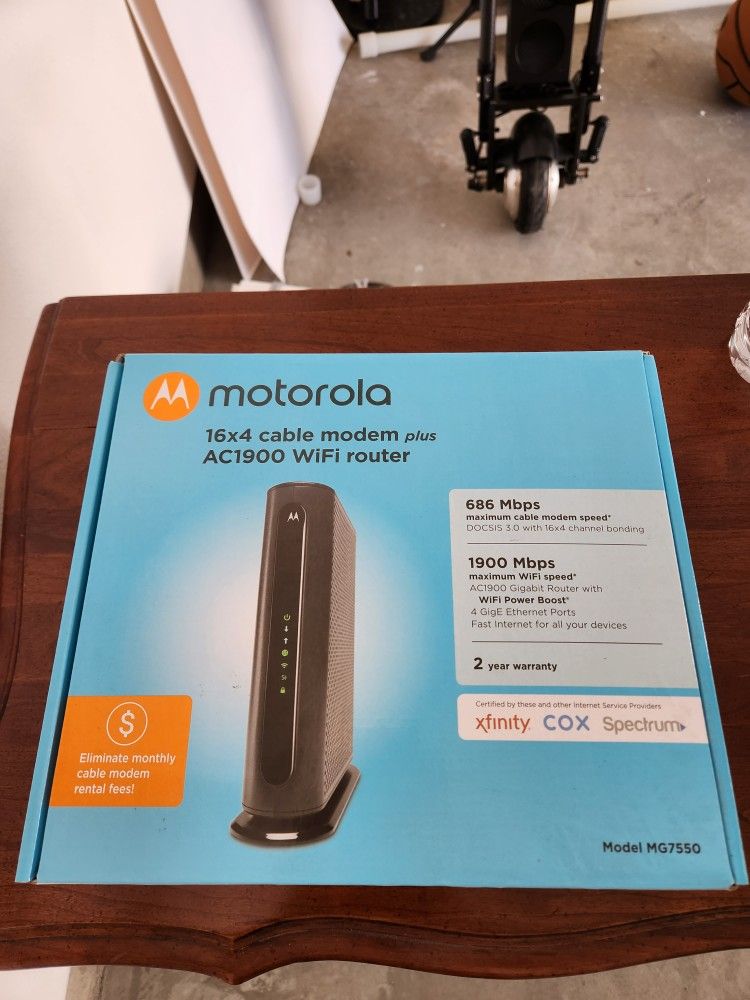 Motorola Modem Router Combo MG7550